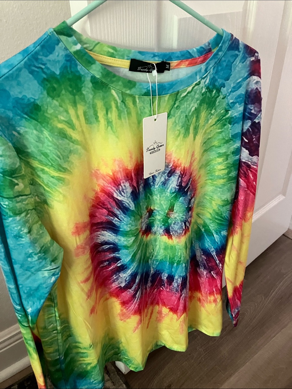 Trendy Times Tie-Dye Long Sleeve Tee - Multicolor